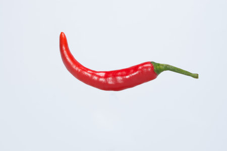 Red pepper white background