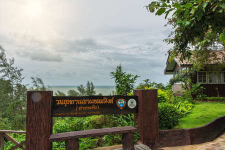 View of nature, sea and treesの写真素材