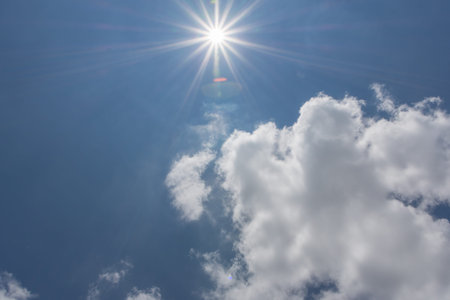 Blue sky and clouds