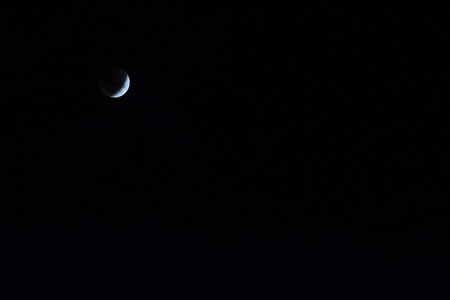 Sky and moon at night