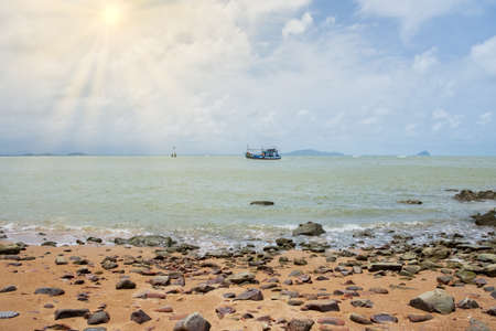 Natural scenery, seashore and rocksの写真素材
