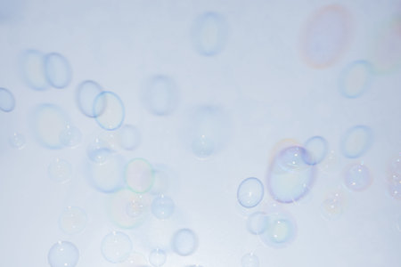 Bubbles colorful background white