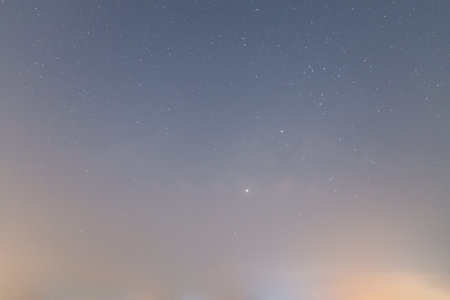 Sky and stars at night