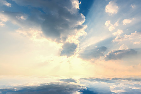 Background sky reflection water