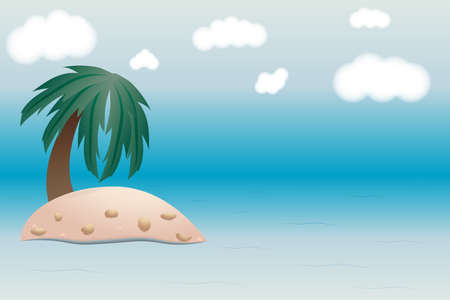 view summer beach and sea background のイラスト素材