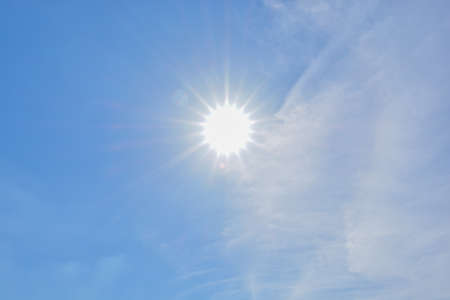 Sky and clouds daylight sun backgroundの写真素材