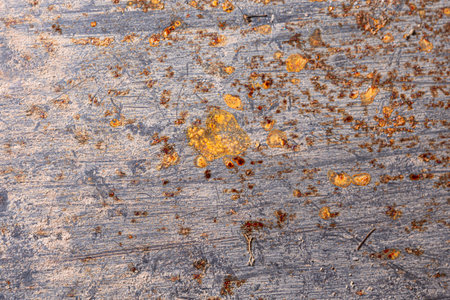 Scene from the old rusted steel