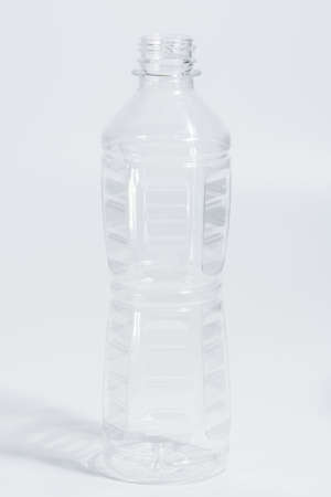 White transparent waste plastic bottlesの写真素材