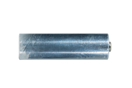 AA size battery with the background in white.