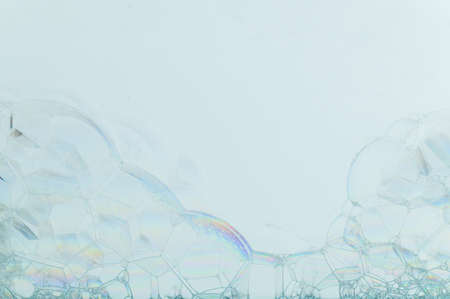 Bubbles in the white backgroundの写真素材