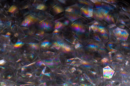 Rainbow in a black background bubble