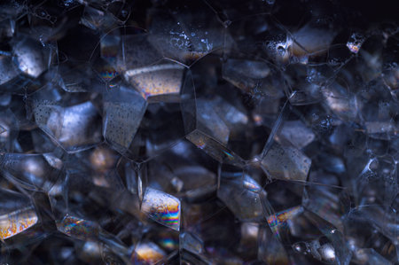 Rainbow in a black background bubble