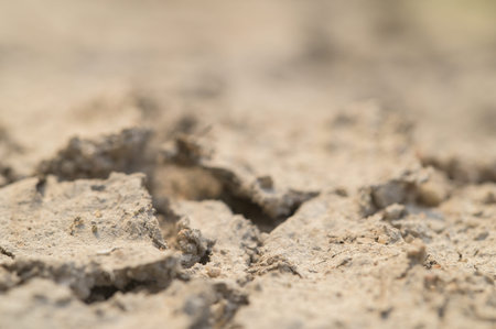 Drought water damage soil separation Global warming