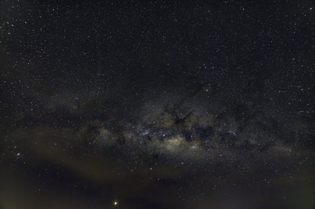 Panorama sky stars night milky way