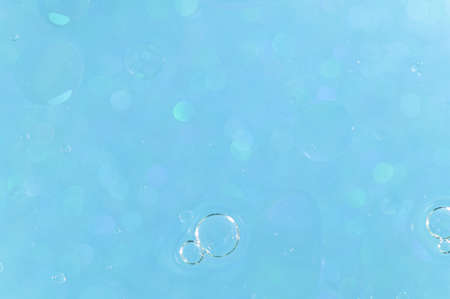 Background abstract light blue bokeh sphereの写真素材