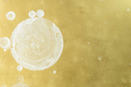 Abstract background golden bokeh roundの写真素材