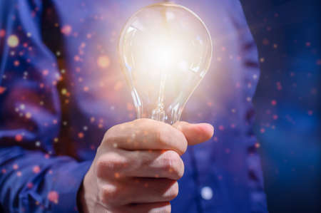 Business people creative idea concept for light bulbsの写真素材