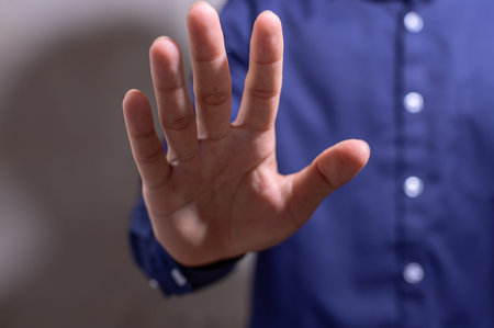 Business people are forbidden to hand