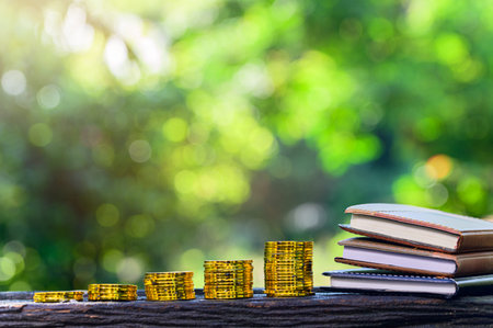 Concept of saving money and business growth