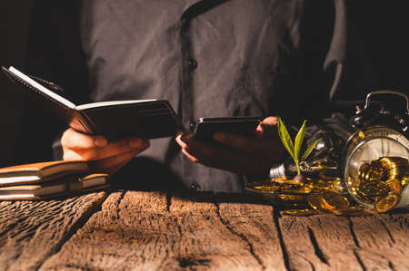 Business financial growth light bulb ideaの写真素材