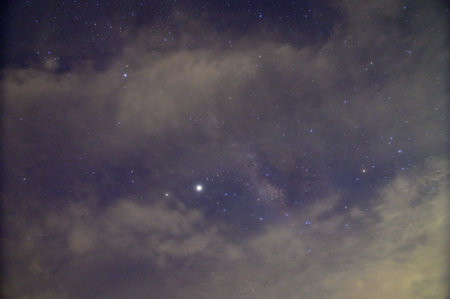 Sky and clouds at night