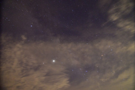 Sky and clouds at night