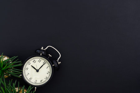 top view of the clock on the desk