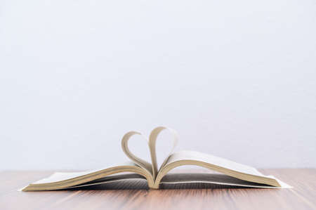 concept of reading a book is at the desk in the roomの写真素材