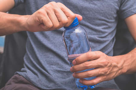 Drink clean water for healthの写真素材