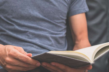 Human beings read books and love to readの写真素材