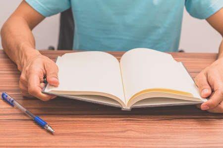 The concept of reading loveの写真素材