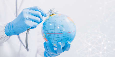 Scientists love the earth, love the environment.の写真素材