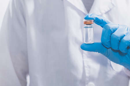 Doctors or scientists are using vaccines to fight  diseases.の写真素材