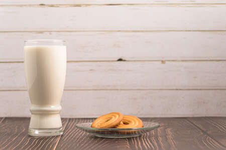 World Milk Day,Drink water and eat cookies,Healthy breakfastの写真素材