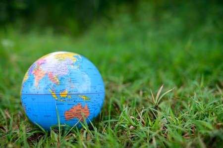 World Environment Day .Love the world .Hand holding a globeの写真素材