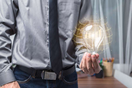 stock chart businessman investment chart growthの写真素材