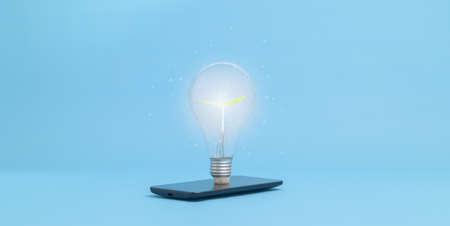 The concepts new ideas bulbsの写真素材