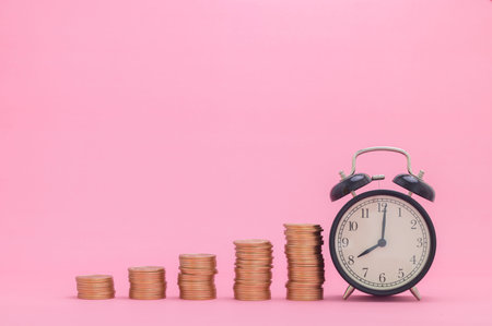 stacked coin concept financial growth stocks invest taxes income