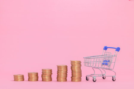 stacked coin concept financial growth stocks invest taxes income