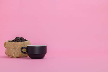 coffee beans coffee cup energyの写真素材