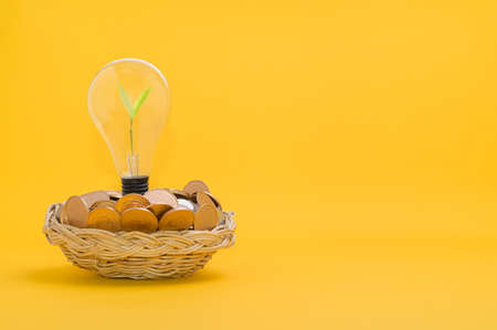 save money, invest in stocks, financial growth, incomeの写真素材