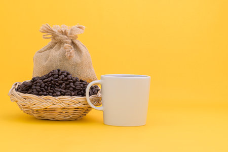 drink coffee to give energy love coffeeの写真素材