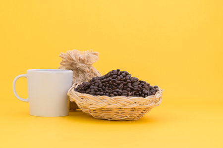 drink coffee to give energy love coffeeの写真素材