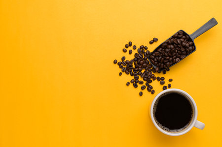 love to drink coffee to increase energyの写真素材