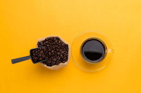 love to drink coffee to increase energyの写真素材