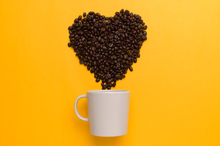 love to drink coffee to increase energyの写真素材