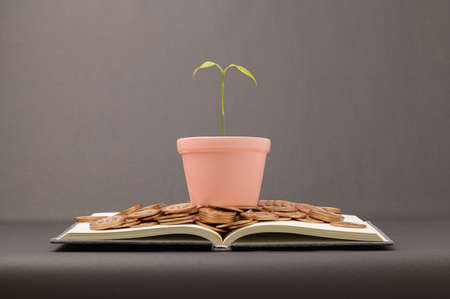 Save on stock investments income growthの写真素材