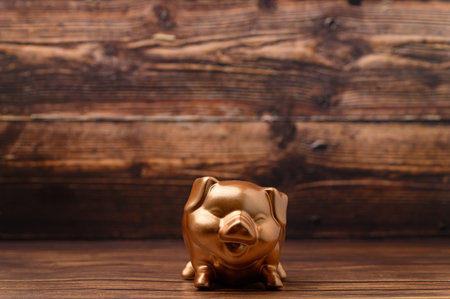 Piggy bank showing savings, income, investments, stocksの写真素材