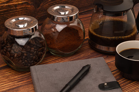 Drink coffee, give energy to work, read and write.