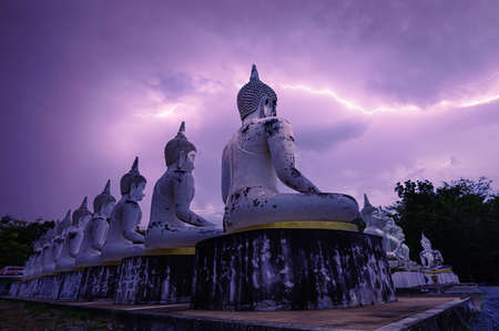 watpapromyan Buddhist temple Respect, calms the mind. in Thailand, Chachoengsao Provinceの写真素材